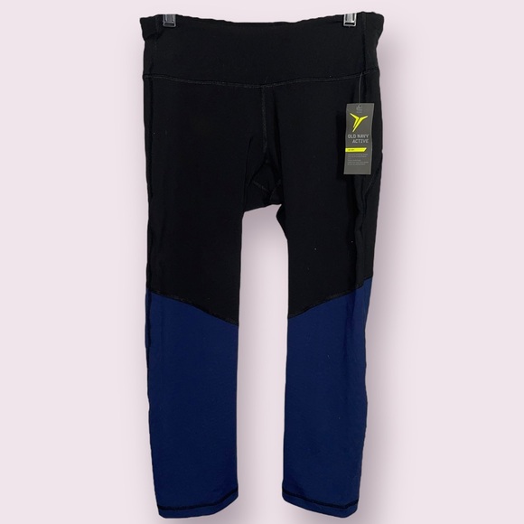 SOLD Navy Active Blue and Grey Leggings - Picture 5 of 6